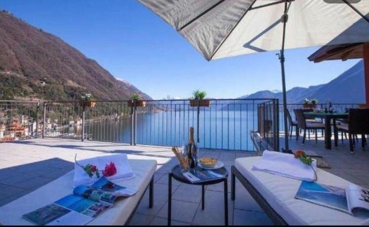 Apartamento Luxury Penthouse With Big Terrace Argegno Exterior foto