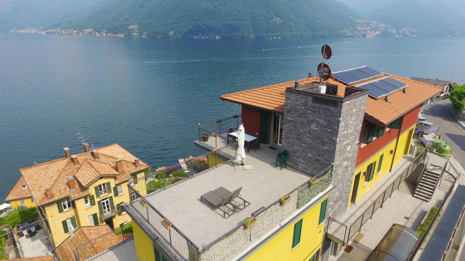 Apartamento Luxury Penthouse With Big Terrace Argegno Exterior foto